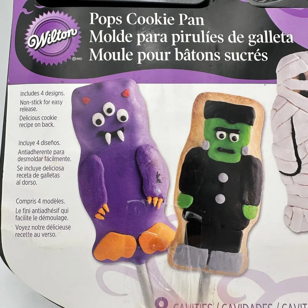 Cookie Pops Pan by Wilton Halloween Treats 4 Designs, 8 Cavities 2012